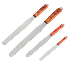 Olycraft стальной шпатель малярный нож с деревянной ручкой, скребок для смешивания, для смешивания цветов масляной живописи