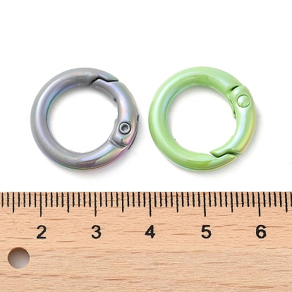 Spray Painted Alloy Spring Gate Ring, Rings