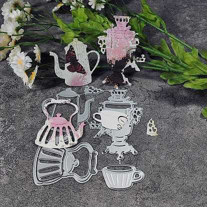 Teapot Carbon Steel Cutting Dies Stencils, for DIY Scrapbooking, Photo Album, Decorative Embossing Paper Card, Matte Stainless Steel Color