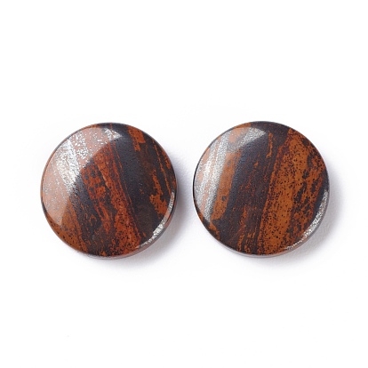 Природных драгоценных камней кабошон, плоские круглые с рисунком