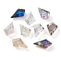 Colgantes de diamantes de imitación de vidrio en relieve, facetados, cometa