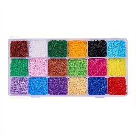 Diy fusible tube perles kits, avec des pincettes perlage plastique, carrés pegboards abc en plastique et papier à repasser