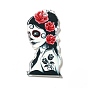Halloween  Acrylic Pendants, Skullgirls with Flower Charms