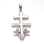 Cross with Angel 304 Stainless Steel Pendants