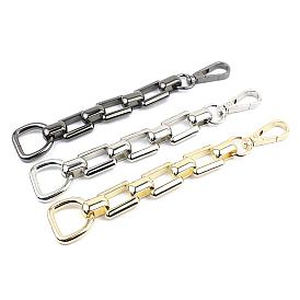 Alloy Purse Chains with D Clasps, Closure for Purse Handbag