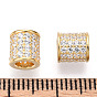925 perles de zircone cubique micro-pavées en argent sterling, colonne, sans nickel, avec cachet s