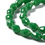 Faceted Glass Beads Strands, Teardrop