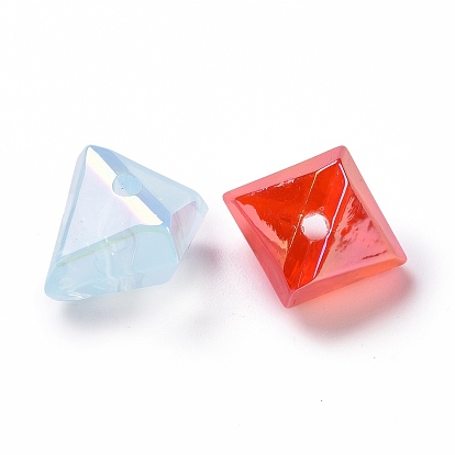 Transparent Acrylic Imitation Jelly Beads, Triangle