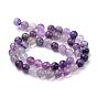 Fluorite naturel chapelets de perles, ronde