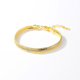 Brass Snake Chain Bracelets