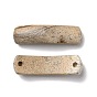 Charmes de connecteur de pierres précieuses naturelles, tube incurvé, arc