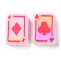 УФ-покрытие Радужные радужные акриловые эмалевые бусины, покер