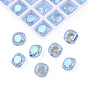 Glass Rhinestone Cabochons, Nail Art Decoration Accessories, Faceted, Square