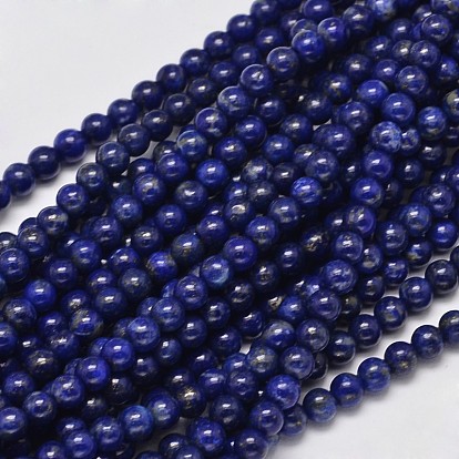 Qualité autour d'un lapis naturel brins de perles lazuli