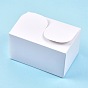 Foldable Kraft Paper Box, Gift Packing Box, Bakery Cake Cupcake Box Container, Rectangle