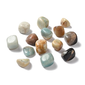 Perles d'amazonite de fleurs naturelles, sans trou, nuggets, pierre tombée, pierres de guérison pour l'équilibrage des chakras, cristal thérapie, méditation, reiki, gemmes de remplissage de vase