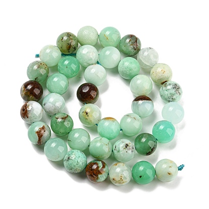 Natural Chrysoprase Beads Strands, Round