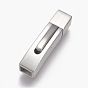304 Stainless Steel Bayonet Clasps, Matte