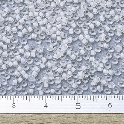 Perles rocailles miyuki rondes, perles de rocaille japonais, 11/0, couleurs intérieures semi-mates