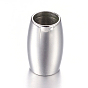 Barrel 304 Stainless Steel Magnetic Clasps with Glue-in Ends