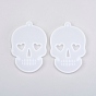 DIY Silicone Hangtag Molds, Resin Casting Molds, for UV Resin, Epoxy Resin Pendant Jewelry Making, Skull