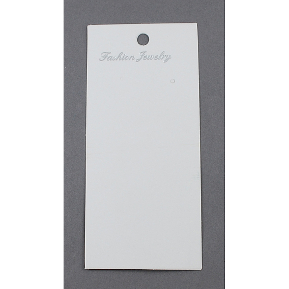 Paper Earring Display Card, Rectangle, 90x50mm