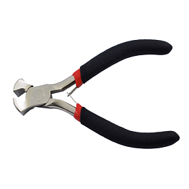 Carbon Steel Jewelry Pliers, 4 inch Mini End Cutting Pliers/End Nipper Pliers, Rustless, Ferronickel, 105mm