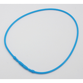 Rubber Cord Necklace Making, 3mm
