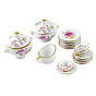 À thé en porcelaine décorations, 92x52x18mm
