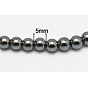 Non-Magnetic Synthetic Hematite Beads Strands, Round