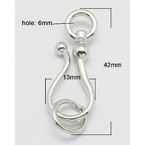 Brass Hook and Eye Clasps