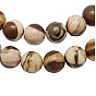 Natural Australia Zebra Stone Beads Strands, Round