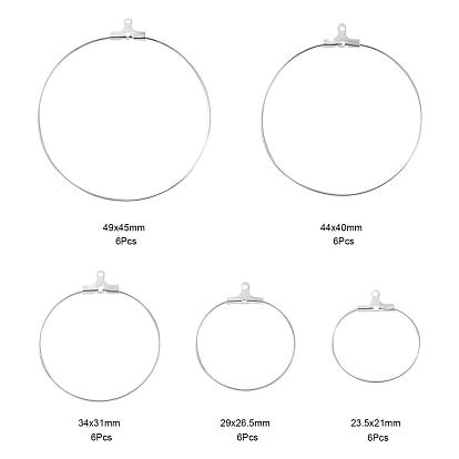 304 Stainless Steel Pendants, Hoop Earring Findings, Ring