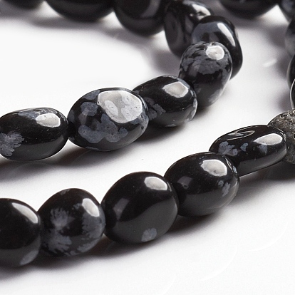 Naturelles Obsidienne perles brins, pierre tombée, nuggets