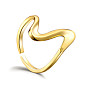 Anillos de brazalete de plata esterlina 925 ajustables shegrace, anillos abiertos, ola