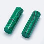 Synthetic Malachite Beads, Undrilled/No Hole Beads, Column