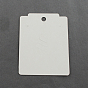 Necklace Display Cards, Rectangle, 79x61x0.5mm