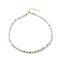 Natural Shell & Glass Seed Beaded Necklace Bracelet, Jewelry Set for Women