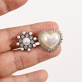 Alloy Rhinestone Ornament Accessories, with Plastic Finding