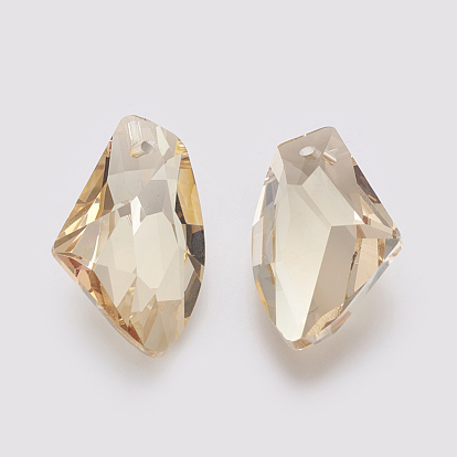 K9 Glass Rhinestone Pendants, Imitation Austrian Crystal, Faceted