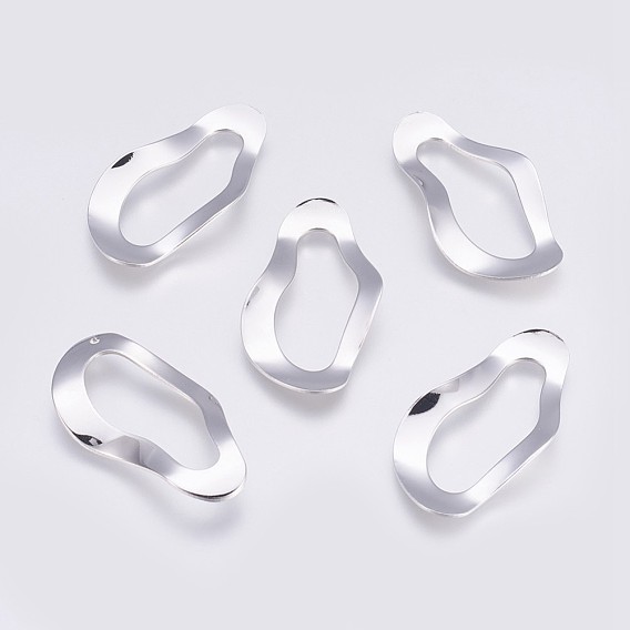 Brass Linking Rings, Long-Lasting Plated, Nickel Free