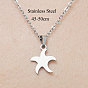 201 Stainless Steel Starfish Pendant Necklace