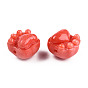 Opaque Resin Beads, Imitation Jade, Cat Claw