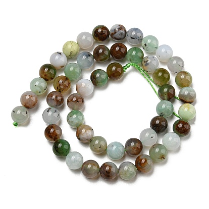 Natural Serpentine Beads Strands, Round