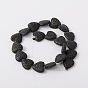 Synthetic Lava Rock Bead Strands, Heart, Dyed, 20x20x7mm, Hole: 1mm, about 20pcs/strand, 15.3 inch