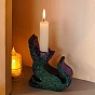 Preciosos moldes de silicona para candelabros con forma de gato, moldes de resina para candelabros, Molde de fundición de resina epoxi para velas cónicas., molde de soporte de vela