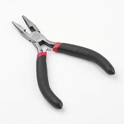 DIY Jewelry Tool Sets, Polishing Side Cutting Plies, Wire Cutter Pliers and Round Nose Pliers, 110~125x60mm, 3pcs/set