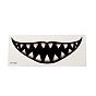 10Pcs 10 Style Halloween Clown Horror Mouth Removable Temporary Tattoos Paper Face Body Stickers, Rectangle