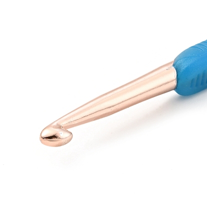 Juegos de ganchos de ganchillo de doble extremo de tamaño 10 de aluminio, con mango de plástico abs, para trenzar herramientas de ganchillo, 2/0~10/0