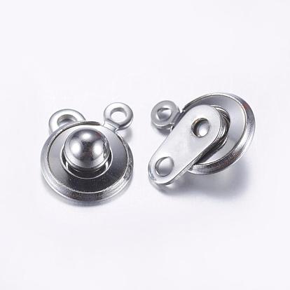 201 Stainless Steel Snap Clasps